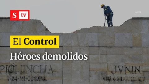 El Control a la caída del monumento de Los Héroes en Bogotá y otros desastres