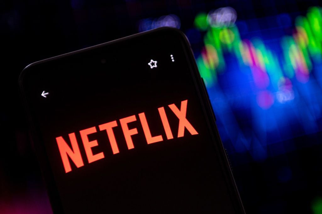A Netflix Logo Displayed On A Smartphone Is Seen In This Photo Illustration.  (Photo Illustration Mateusz Slodkowski/Sopa Images/Lightrocket Via Getty Images)