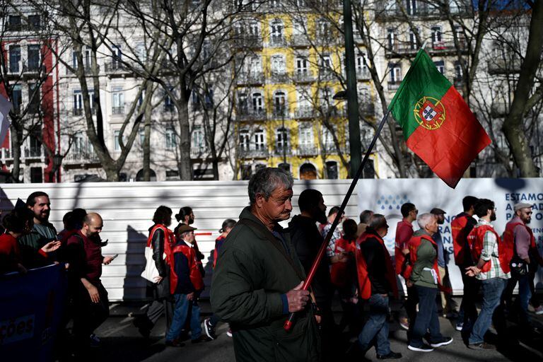 Protestas en Lisboa, Portugal