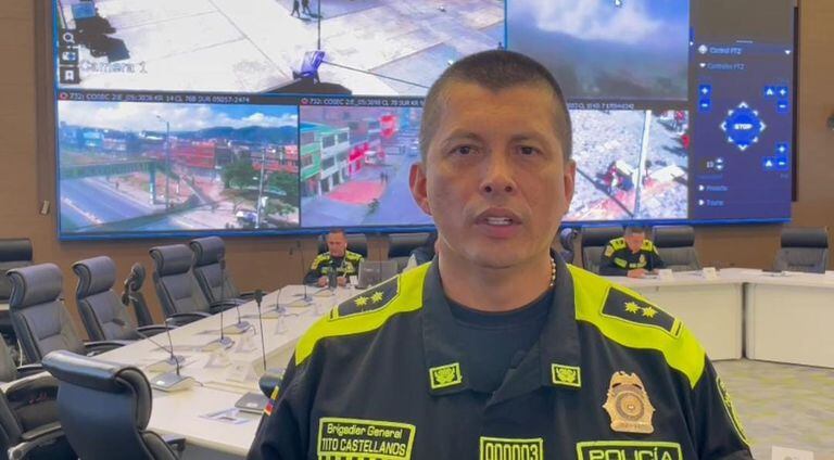 El general Tito Castellanos, director del servicio nacional de Policía, indicó que para la jornada de marchas de este 14 de febrero se desplegaron 30 mil integrantes de la institución.