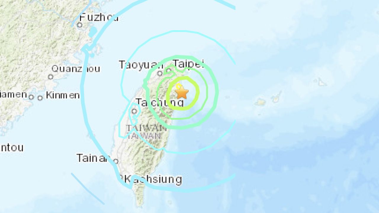 Se registra un terremoto en el nordeste de Taiwán