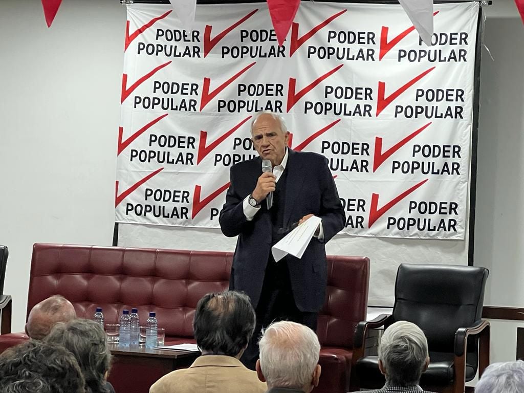 Expresidente Ernesto Samper en el lanzamiento de su partido Poder Popular.