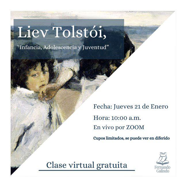 Afiche del evento de Tolstoi. Imagen de Facebook