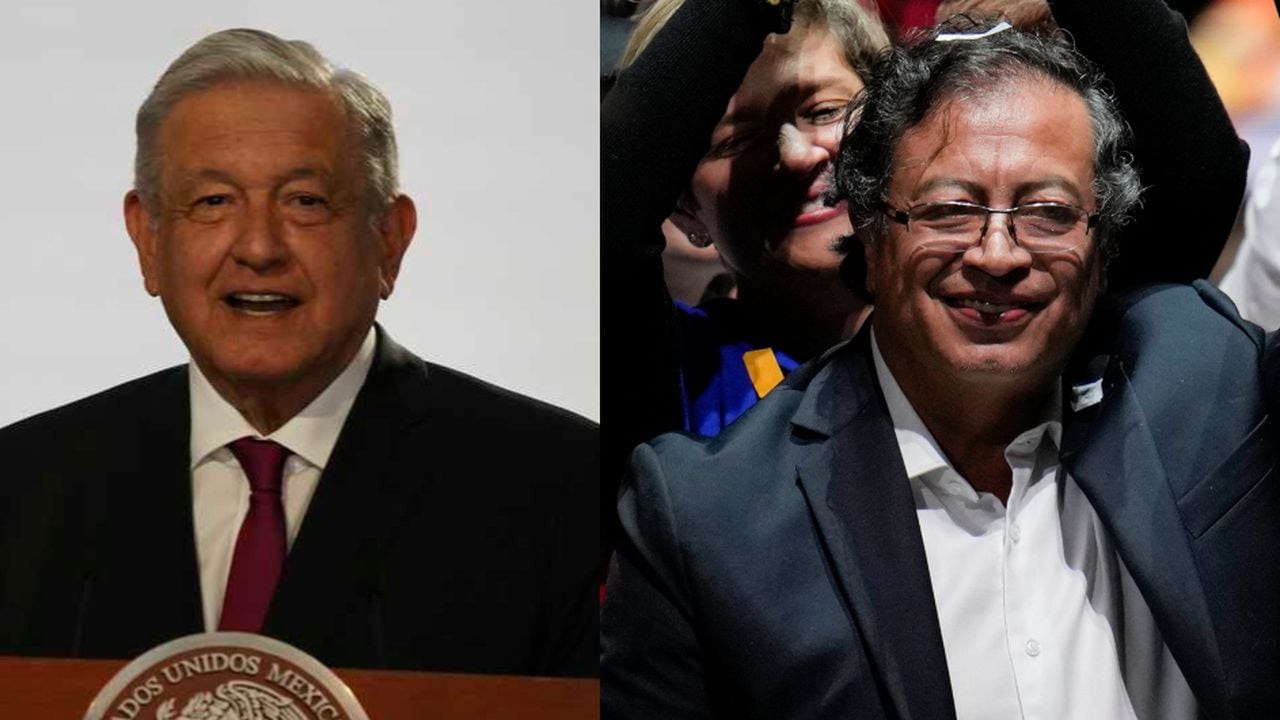 Andrés Manuel López Obrador y Gustavo Petro