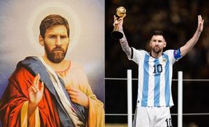 El tributo que rindieron a Messi en suelo argentino.