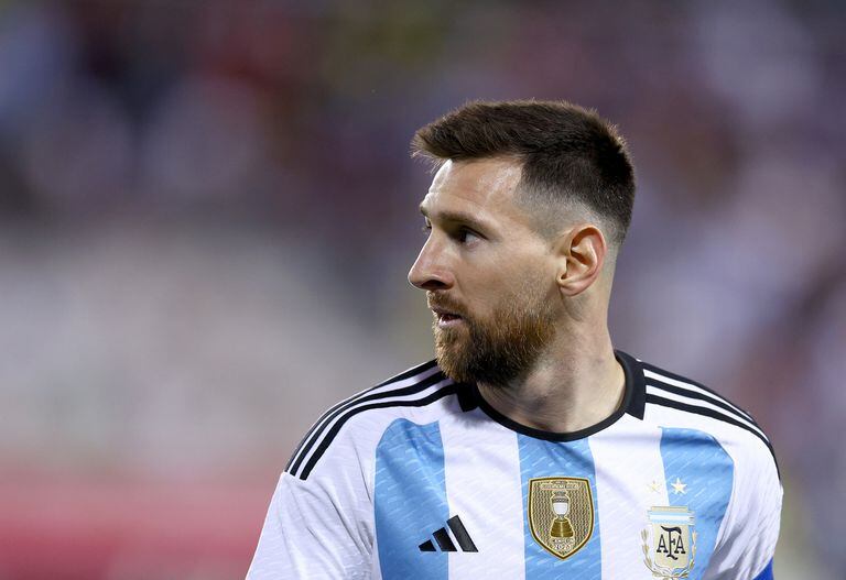 Lionel Messi durante el partido entre Argentina y Jamaica.