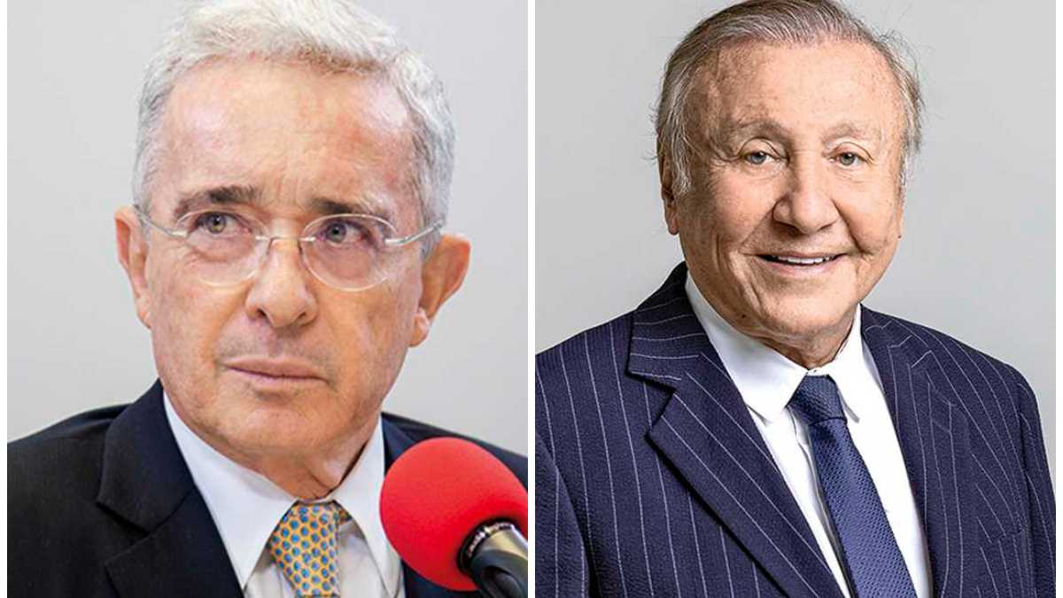 El expresidente Álvaro Uribe y el candidato presidencial Rodolfo Hernández.