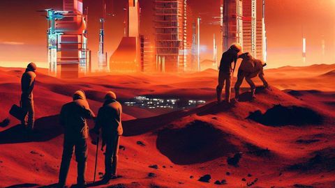 ¿Cuántas personas se necesitan para construir una ciudad en Marte?