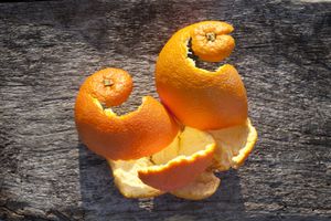 cáscara de naranja