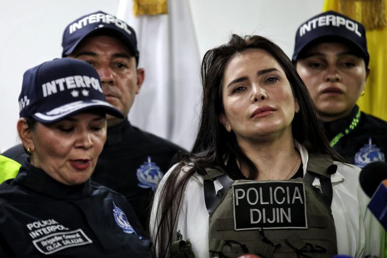 Aida Merlano  llegada su deportación de Venezuela