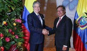 Gustavo Petro se reunión con su homólogo de Ecuador Guillermo Lasso