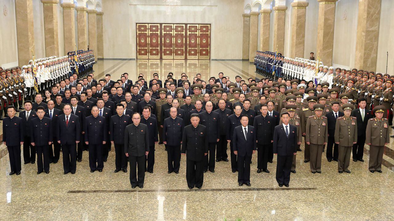 Kim Jong- Un, en Pyongyang