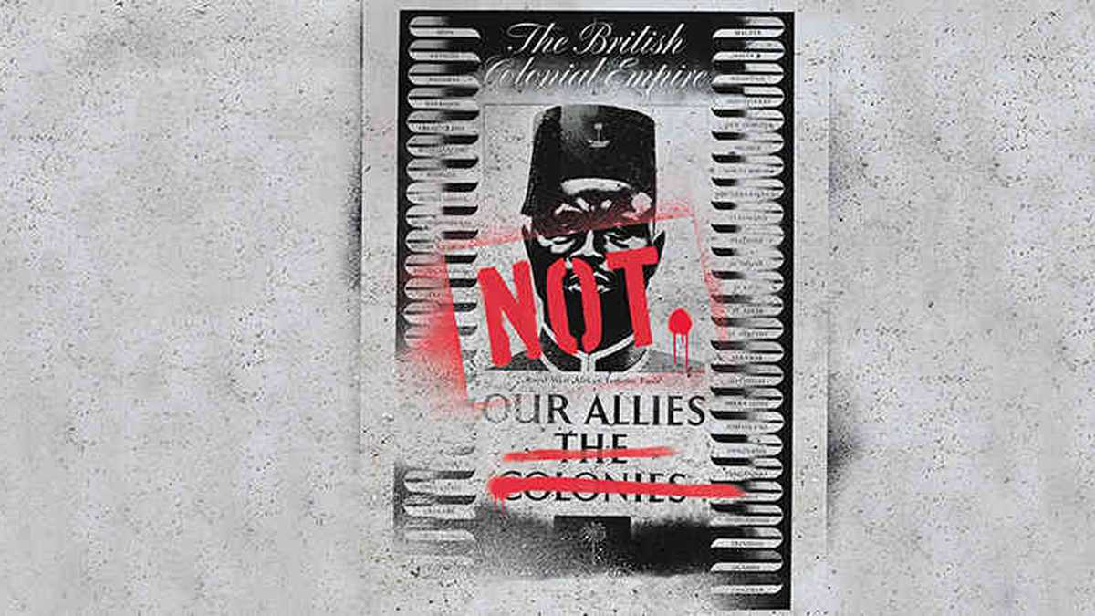 Un afiche de la Segunda Guerra Mundial: “Nuestras aliadas las colonias”.