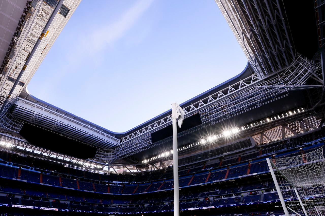 MADRID, SPAIN - SEPTEMBER 20: gernal view inside the stadium prior to the UEFA Champions League match between Real Madrid CF and 1. FC Union Berlin at Santiago Bernabéu Stadium on September 20, 2023 in Madrid, Spain. (Photo by Manuel Reino/DeFodi Images via Getty Images)