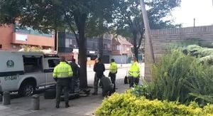 Policía desactiva paquete sospecho en Bogotá.