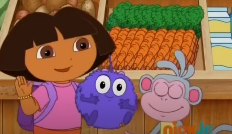 La pequeña Dora tenía varios amigos a los que ayudaba en misiones y enigmas.