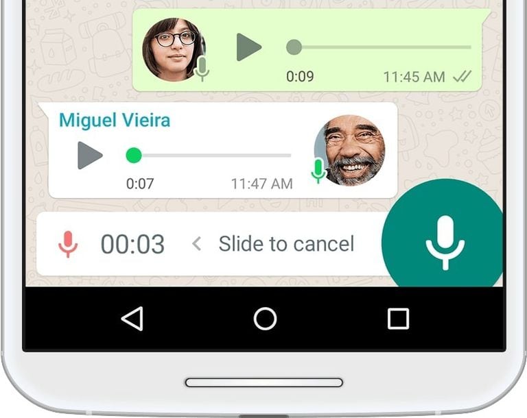 Mensajes de voz en WhatsApp.WHATSAPP OFICIAL
24/2/2022