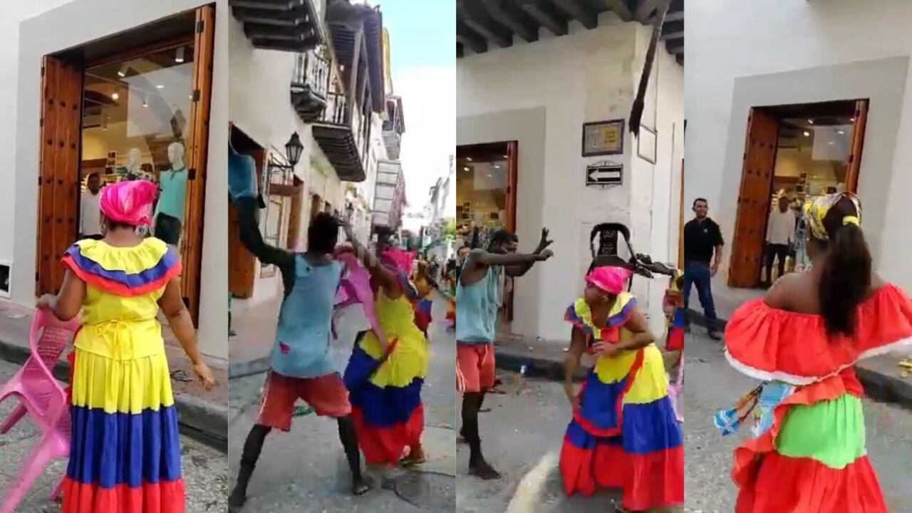 Pelea de palenqueras en Cartagena