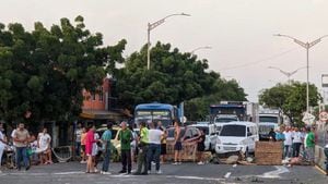 Bloqueos en Barranquilla por protesta contra Air-e.