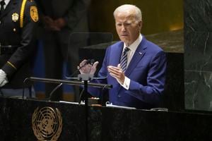 Joe Biden da su discurso en la Asamblea General de la ONU.