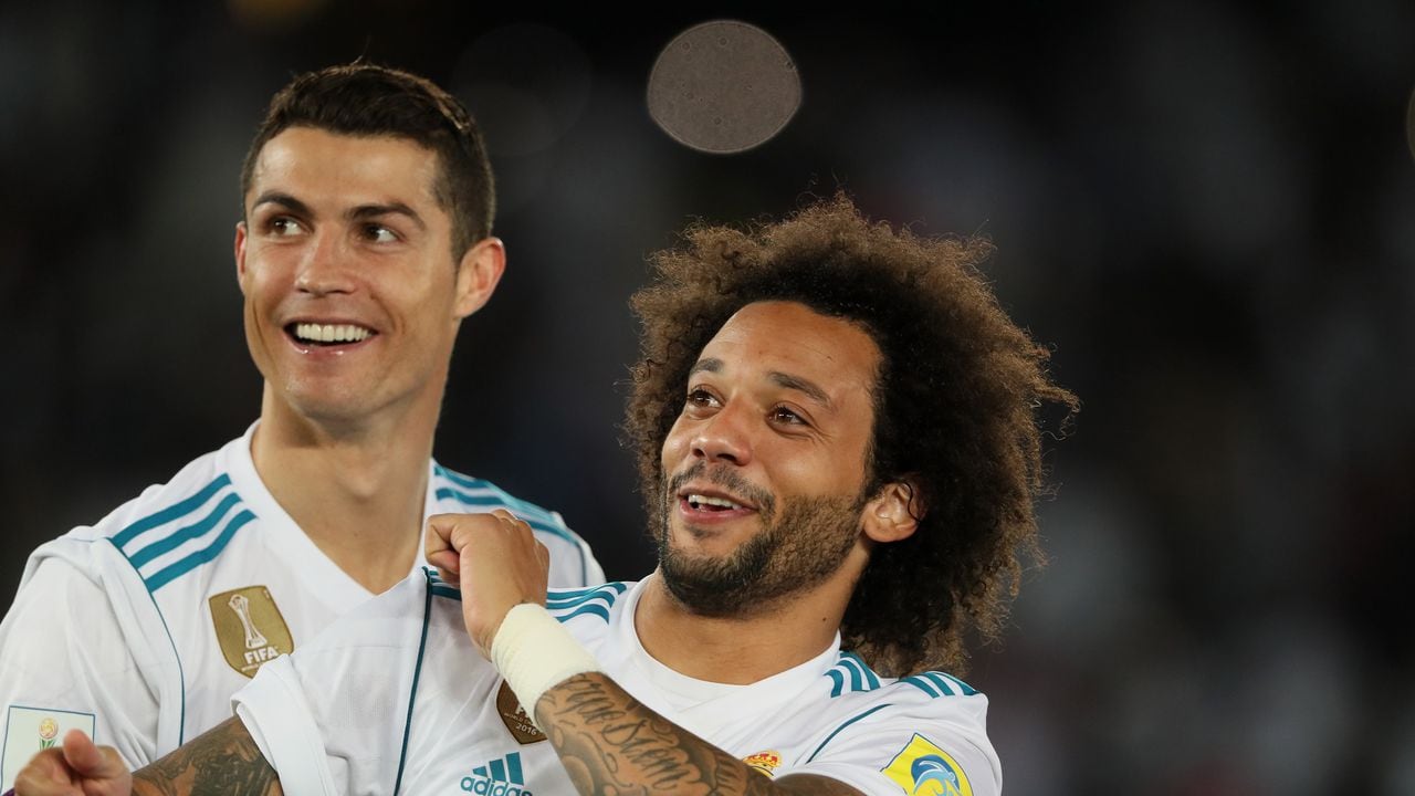 Marcelo y Cristiano Ronaldo en el Real Madrid