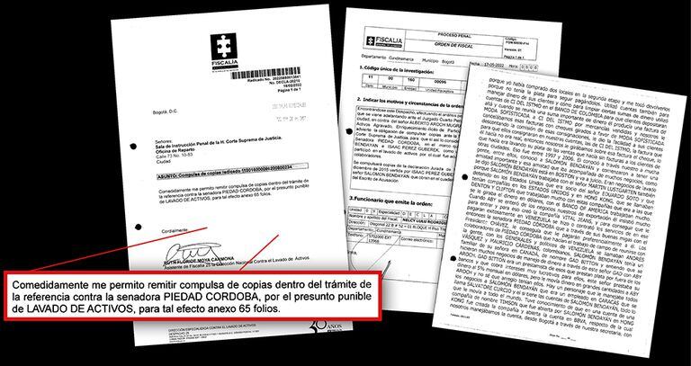  Estos son los documentos obtenidos en exclusiva por SEMANA, con los que se solicita la investigación contra Córdoba por lavado de activos.