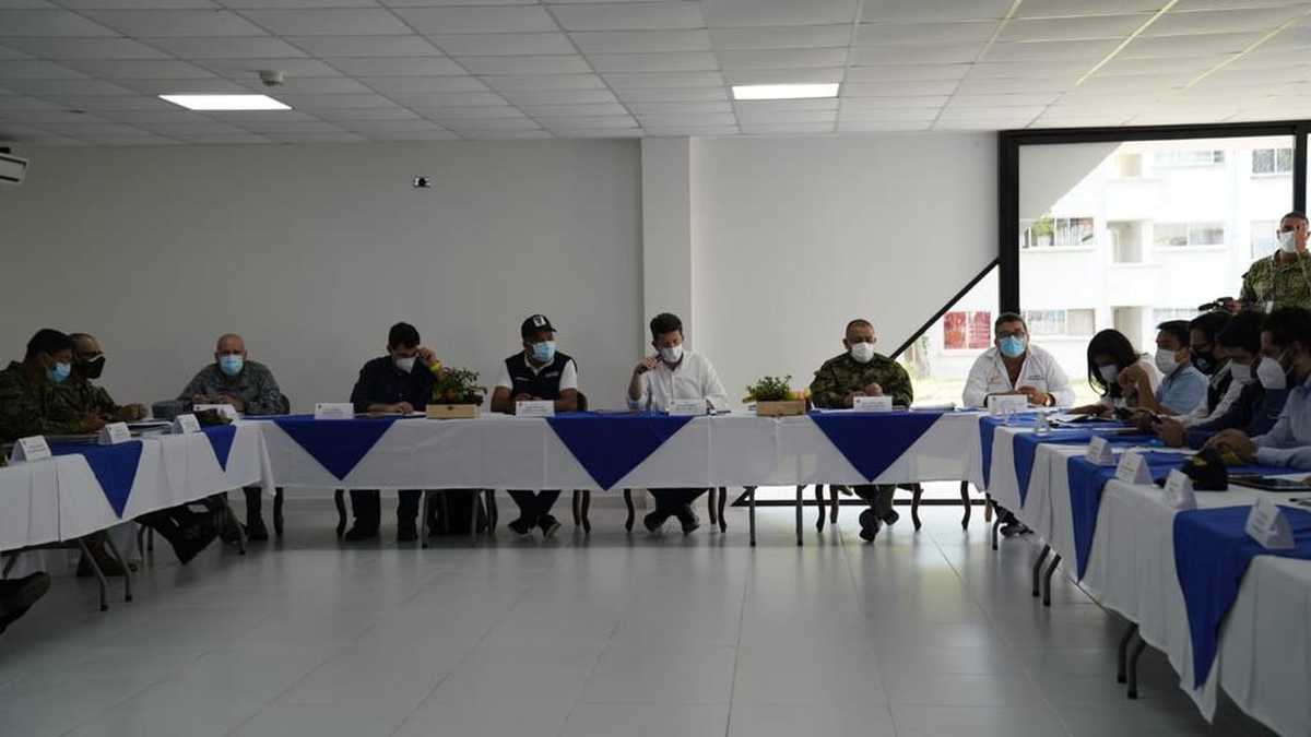 Imagen del Consejo de Seguridad realizado por las autoridades en Arauca.