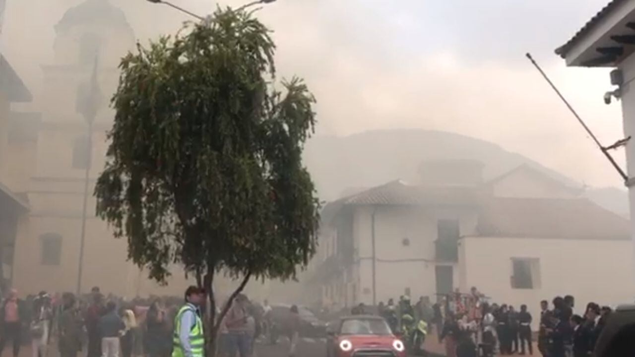 Sobre el mediodía se registró un  conato de incendio en el Museo de Arte Miguel Urrutia, en el centro de Bogotá.