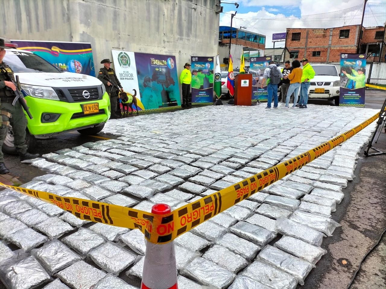 La Policía encontró más de media tonelada de marihuana que tenía como destino Bogotá.