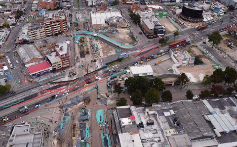 Obras  Metro de Bogotá intercambiador vial Calle 72
construcción de la primera Línea del Metro 
Bogota julio 28 del 2023
Foto Guillermo Torres Reina /  Semana
