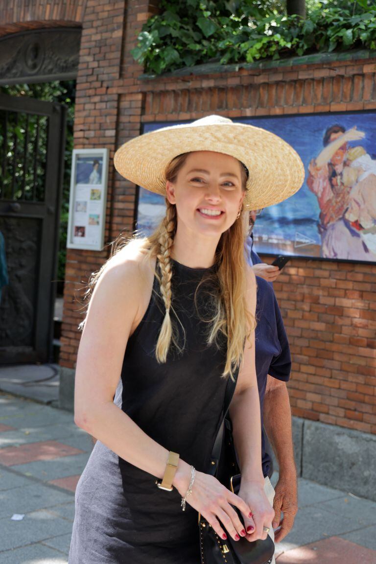 MADRID, SPAIN - MAY 11: Actress Amber Heard leaving the Sorolla Museum, May 11, 2023, in Madrid, Spain. (Photo By Jose Ramon Hernando/Europa Press via Getty Images)