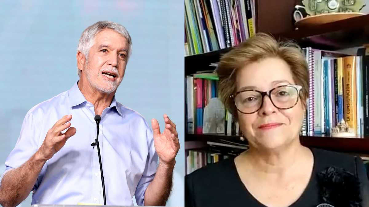 Enrique Peñalosa y la ministra de Trabajo Gloria Inés Ramírez.