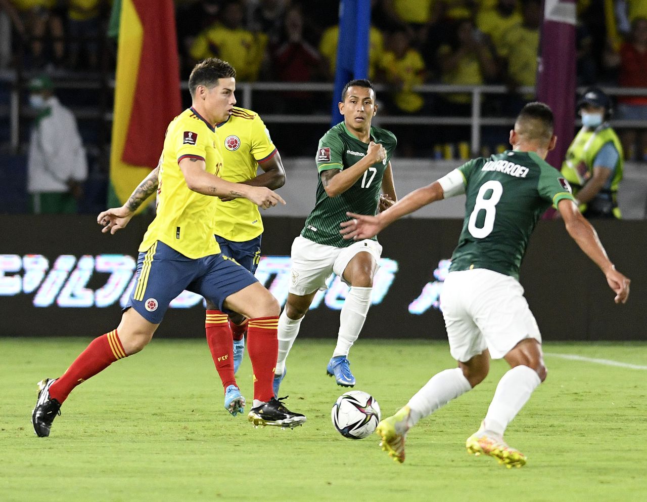 BARRANQUILLA. 24 de marzo de 2022. La Selección Colombia enfrentó a Bolivia en el estadio Metropolitano, en la fecha 17 de la Eliminatoria a la Copa Mundial de la Fifa Catar 2022. (Cortesía FCF)