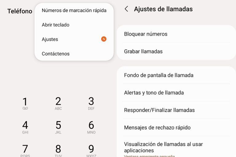 En los ajustes de llamada, Android permite bloquear tanto números específicos como 'Desconocidos' o 'Privados'.