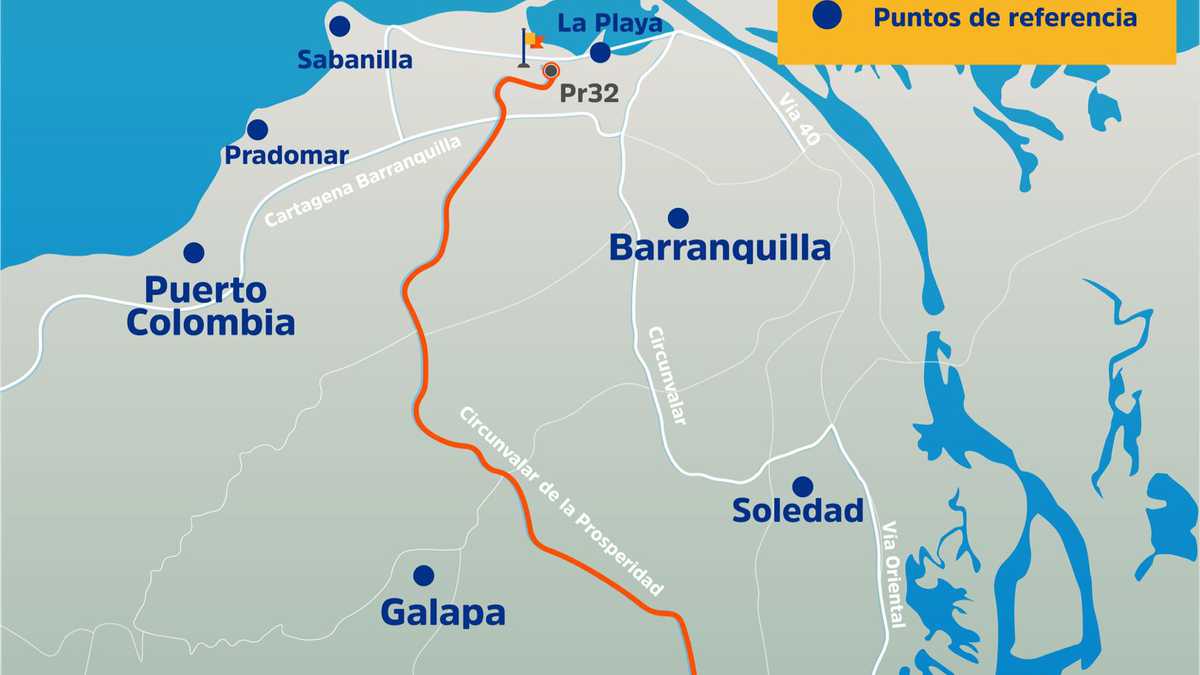 La vía Circunvalar de la Prosperidad estará cerrada entre Malambo y el corregimiento La Playa, en Barranquilla