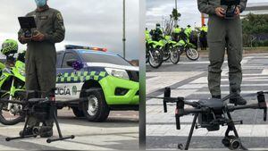 Estos drones serán utilizados por la Policía para la intervención especial que comenzará este fin de semana en Bogotá
