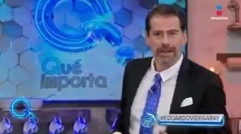 Eduardo Videgaray, presentador de televisión en México. Foto:Captura de video de Twitter @RafaNietoLoaiza