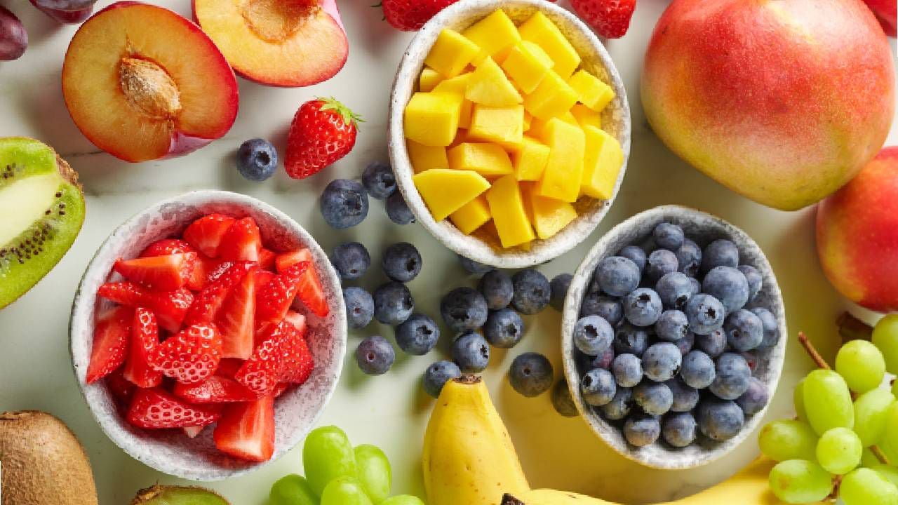 Frutas que contribuyen a una dieta equilibrada.