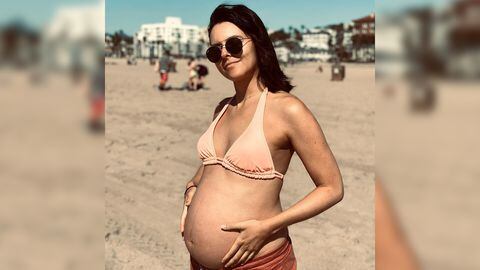 La actriz no tenía ni idea de su baby shower. Foto: Instagram @julieticarestrep0.