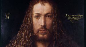Este cuadro es uno de los polémicos autorretratos de Durero dibujado en 1500 cuando el artista tenía 29 años. En esta ocasión se pintó con características similares a las de Jesucristo y completamente de frente como solía hacerse con los reyes. 