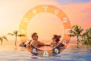 Fotografía conceptual de una pareja feliz con una combinación astrológica perfecta y compatibilidad amorosa entre los signos del zodíaco. Foto: Getty Images.