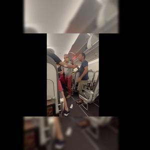 Pasajeros se fueron a los puños en avión | Video de Twitter The Lord Zybach @zybach717