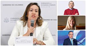 Carolina Corcho, César Gaviria, Dilian Francisca Toro y Efraín Cepeda.