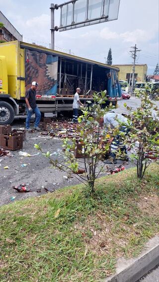 Cerveza derramada en Medellín