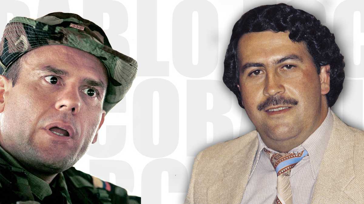 Carlos Castaño y Pablo  Escobar 