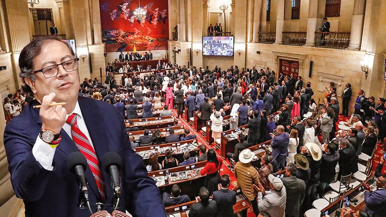 Presidente Petro frente al Congreso