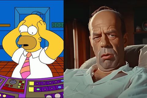 Una IA imaginó cómo se vería Homero Simpson si fuera de carne y hueso.