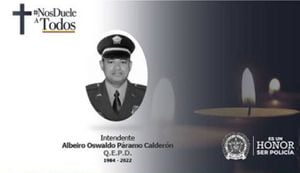 Policía Albeiro Oswaldo Páramo Calderón