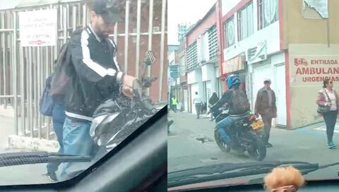 Robo de motocicleta en Bogotá.