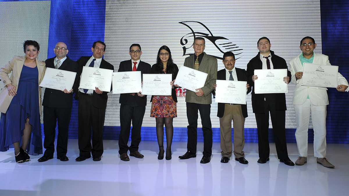 Los ganadores del Premio de Periodismo Regional.